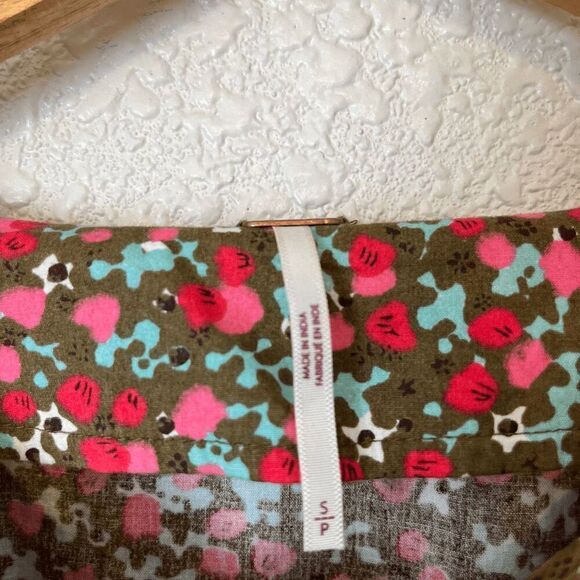 Free People Pennie Floral Short Sleeve Smocked Mini Dress Women's Size Small - Picture 5 of 6